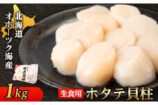 ＜北海道産＞オホーツク海産ホタテ玉冷 1kg＜無添加＞_ホタテ オホーツク 北海道 海鮮 魚介 玉冷 人気 おすすめ 送料無料 贈答 ギフト プレゼント 貝柱 帆立【1547561】