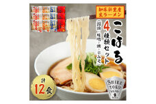 生麺「こはる」12食(4種×3食ずつ)セット【1597745】