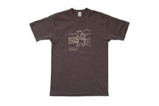 「知床トコさん」×久米繊維　コットンTシャツ　トレッキング柄　XLサイズ　半袖【1629411】