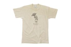 「知床トコさん」×久米繊維　コットンTシャツ　竹とんぼ柄　Mサイズ　半袖【1634767】