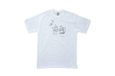 「知床トコさん」×久米繊維　コットンTシャツ　三角デザイン柄/白　XLサイズ　半袖【1634928】