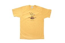 「知床トコさん」×久米繊維　コットンTシャツ　冬眠柄/黄色　Lサイズ　半袖【1634938】