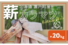 薪（カラマツ）約20kg 【 ふるさと納税 人気 おすすめ ランキング 段ボール梱包 薪長さ約30cm前後 カラマツ材 薪 樹木 割薪 北海道 置戸町 送料無料 】 OTF001