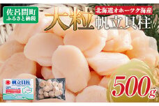 北海道オホーツク海産 大玉帆立貝柱 500g 【 ふるさと納税 人気 おすすめ ランキング ホタテ ほたて 帆立 ホタテ貝柱 ほたて貝柱 貝柱 刺身 帆立刺身 刺身ホタテ 魚介 新鮮 オホーツク海産 北海道 佐呂間町 送料無料 】 SRMR001