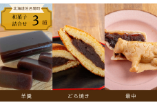 ホッとする美味しさ 和菓子3種詰合せ（羊羹・どら焼き・最中） 【 ふるさと納税 人気 おすすめ ランキング 菓子 焼菓子 どら焼き 和菓子 ようかん 最中 あんこ 小豆 甘い 美味しい 北海道 佐呂間町 送料無料 】 SRMJ017