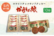 ホワイトチョコサンドクッキー「かぼちゃっ娘」10個 【 ふるさと納税 人気 おすすめ ランキング 菓子 焼菓子 ホワイトチョコ チョコサンド チョコサンドクッキー クッキー 北海道 佐呂間町 送料無料 】 SRMK001