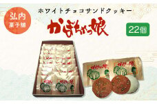 ホワイトチョコサンドクッキー「かぼちゃっ娘」22個 【 ふるさと納税 人気 おすすめ ランキング 菓子 焼菓子 ホワイトチョコ チョコサンド チョコサンドクッキー クッキー 北海道 佐呂間町 送料無料 】 SRMK007