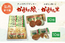 チョコサンドクッキー「かぼちゃっ娘」10個・かぼちゃ餡パイ「かぼちゃの里」10個 【 ふるさと納税 人気 おすすめ ランキング 菓子 焼菓子 マドレーヌ アーモンド かぼちゃ パイ チョコサンド クッキー 北海道 佐呂間町 送料無料 】 SRMK009
