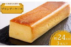 しっとり香る大人スイーツ ブランデーケーキ 24cm×3本 【 ふるさと納税 人気 おすすめ ランキング 菓子 ケーキ ブランデーケーキ ブランデー スイーツ 大人 甘い 美味しい 北海道 佐呂間町 送料無料 】 SRMJ036