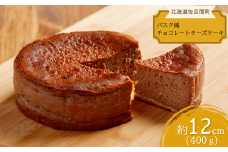 口いっぱい濃厚にとろける バスク風チョコレートチーズケーキ 12cm 【 ふるさと納税 人気 おすすめ ランキング 菓子 ケーキ バスク風 チョコレートチーズケーキ チーズケーキ 甘い 美味しい 北海道 佐呂間町 送料無料 】 SRMJ037