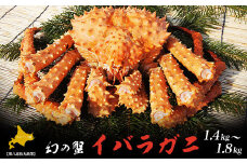 オホーツク産 幻の蟹 イバラガニ 1.4～1.8kg 【 ふるさと納税 人気 おすすめ ランキング 魚介類 カニ 蟹 かに イバラガニ いばらがに おいしい 美味しい 新鮮 北海道 佐呂間町 送料無料 】 SRMN010