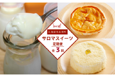 3種のスイーツ定期便（レアチーズケーキ・白いプリン・アップルパイ） 【 ふるさと納税 人気 おすすめ ランキング 菓子 ケーキ レアチーズケーキ プリン アップルパイ 甘い 美味しい 定期便 北海道 佐呂間町 送料無料 】 SRMJ057