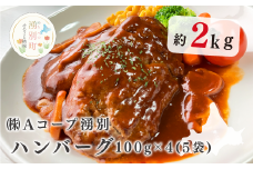 【№5930-0377】北海道産　ゆうべつ牛　ハンバーグ２０個（４個入り×５パック）赤身　牛肉　冷凍　湧別牛　国産　遺伝子　オホーツク　おほーつく　北海道