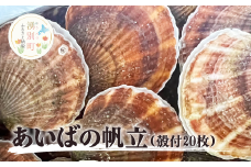 [№5930-0416]≪先行予約2024年7月から発送≫あいばのホタテ　殻付き20枚