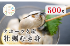 【№5930-0413】≪先行予約2024年11月から発送≫北海道オホーツク産　牡蠣むき身500ｇ　牡蠣　かき　カキ　海鮮　魚介　国産　むき身　冷凍　産地直送　オホーツク　湧別町　北海道