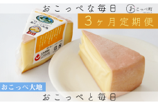 牧場から直送『おこっぺ大地(ウォッシュタイプ)2個セット』３か月定期便