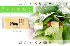 ☆有機JAS認証☆おこっぺ有機ゴーダチーズ80g×3個 3ヶ月定期便