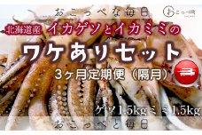 【ワケあり】わけあって!イカゲソとイカミミ　隔月 3ヶ月定期便