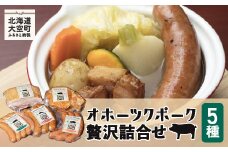 オホーツクポーク贅沢詰合せ5種 【 ふるさと納税 人気 おすすめ ランキング ウインナー ウィンナー ソーセージ フランク ポーク ベーコン ハム 豚 豚肉 加工品 セット 詰合せ 北海道 大空町 送料無料 】 OSE002