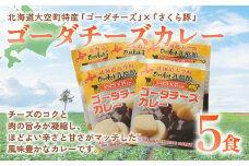 ゴーダチーズカレー200g×5食 【 ふるさと納税 人気 おすすめ ランキング カレー カレーライス ご飯 チーズ ゴーダチーズ チーズカレー レトルト 北海道 大空町 送料無料 】 OSA017