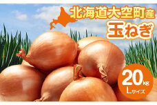 【先行予約】玉ねぎ Lサイズ 20kg 大空町産（2025年10月上旬より発送） 【 ふるさと納税 人気 おすすめ ランキング たまねぎ 玉ねぎ タマネギ 20kg L サイズ 玉葱 バーベキュー オニオン スライス サラダ 焼き肉 野菜 BBQ スープ 肉じゃが 煮物 ハンバーグ すりおろし 甘い カレー 新鮮 北海道産 野菜 旬 北海道 大空町 送料無料 】 OSR009