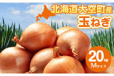 【先行予約】玉ねぎ Mサイズ 20kg 大空町産（2025年10月上旬より発送） 【 ふるさと納税 人気 おすすめ ランキング たまねぎ 玉ねぎ タマネギ 20kg M サイズ 玉葱 バーベキュー オニオン スライス サラダ 焼き肉 野菜 BBQ スープ 肉じゃが 煮物 ハンバーグ すりおろし 甘い カレー 新鮮 北海道産 野菜 旬 北海道 大空町 送料無料 】 OSR010