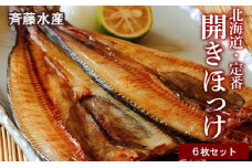 開きほっけ×6枚セット＜斉藤水産＞