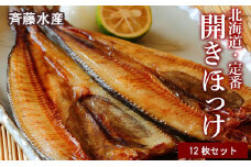 開きほっけ×12枚 満足セット＜斉藤水産＞