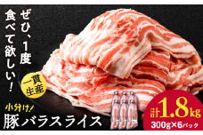 北海道産 白老豚 バラ スライス 300g×6パック 豚 豚肉 白老 北海道 焼肉