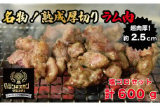 塩コロジンギスカン 計600g（300g×2パック）《厚真町》【有限会社市原精肉店】 ジンギスカン 羊肉 ラム 焼肉用 味付き 小分け 冷凍配送 北海道[AXAA001]