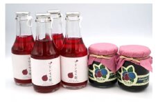 厚真のお母さん手づくりジュース（紫蘇ストレート150ml×4本）＆土居農園ハスカップジャムセット《厚真町》【手づくりグループあすなろ】 しそ 紫蘇 ジュース 手づくり ハスカップ ジャム セット 北海道 [AXAQ004]