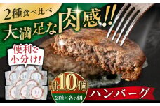 ハンバーグ 食べ比べ 10個セット（蝦夷鹿/牧草牛/放牧豚）《厚真町》【GOODGOOD株式会社】 ハンバーグ 鹿肉 牛肉 豚肉 ジビエ セット 食べ比べ 小分け 冷凍配送 北海道 [AXBP009]