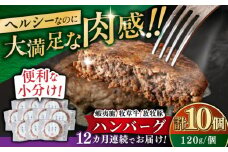 【全12回定期便】【蝦夷鹿×牧草牛×放牧豚】ハンバーグ 10個《厚真町》【GOODGOOD株式会社】 ハンバーグ 鹿肉 牛肉 豚肉 ジビエ 小分け 冷凍配送 北海道 [AXBP033]