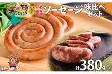北海道 元祖ぐる巻き ソーセージ 味くらべ 計380g 豚肉 粗挽き にんにく チーズ コーン カレー シャンシャン ハム 詰め合わせ ギフト お取り寄せ お肉屋 たどころ 送料無料