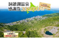 洞爺湖温泉感謝券 300000円 分 金券 クーポン 洞爺湖 湖 温泉 リゾート 有珠山 火山 自然 花火 イルミネーション 旅行 観光 宿泊 施設 北海道
