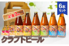 Lake Toya Beer クラフトビール 定番3種6本セット(紙コースター2枚付)