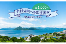 洞爺湖町 寄附のみの応援受付 1,000円コース（返礼品なし 寄附のみ 1000円）