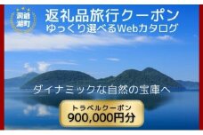 北海道ツアー 洞爺湖温泉 後から選べる旅行Webカタログで使える！ 旅行クーポン（900,000円分） 旅行券 宿泊券 飲食券 体験サービス券 北海道