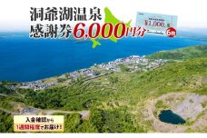 洞爺湖温泉感謝券 6000円 分 金券 クーポン 洞爺湖 湖 温泉 リゾート 有珠山 火山 自然 花火 イルミネーション 旅行 観光 宿泊 施設 北海道