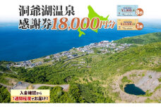 洞爺湖温泉感謝券 18000円 分 金券 クーポン 洞爺湖 湖 温泉 リゾート 有珠山 火山 自然 花火 イルミネーション 旅行 観光 宿泊 施設 北海道