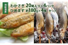 洞爺湖産わかさぎ(20尾入り×4P)・ひめます4尾(約120～140g/1尾)セット 北海道産 ワカサギ わかさぎ 川魚 魚介類 産地直送 冷凍 お取り寄せ グルメ 料理 天ぷら フライ とうやマルシェ 北海道 洞爺湖町