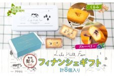 無地熨斗 オリジナルフィナンシェギフト 8個入り フィナンシェ 焼菓子 焼き菓子 お菓子 デザート おやつ スイーツ クルミ くるみ くるみフィナンシェ ブルーベリー ブルーベリーフィナンシェ お取り寄せ 送料無料 北海道 洞爺湖町