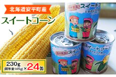 あびらのスイートコーン缶　24個入り　2025年収穫分【1031862】