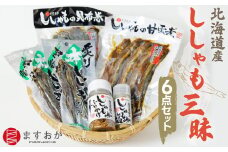 ＜北海道産＞舛岡水産のししゃも三昧  【 昆布巻き 甘露煮 ふりかけ ししゃも シシャモ 珍味 炙り 】 MKWZ001