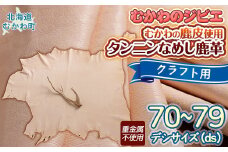 鵡革（タンニンなめし鹿革） 【 ふるさと納税 人気 おすすめ ランキング 鹿 皮  鵡革 エゾシカ えぞしか しか かわ 北海道 むかわ町 送料無料 】 MKWX006