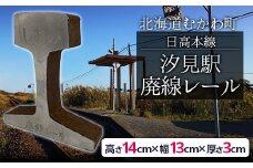 日高本線廃線レール　厚さ３ｃｍ ①（数量限定）【 ふるさと納税 人気 おすすめ ランキング 廃線 レール 置物 限定 北海道 むかわ町 送料無料 】MKWG031
