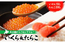 醤油漬けいくら 150g×1パック たらこ 200g×1パック いくら たらこ 袋入り 贈り物 ご飯 のり わさび 酢 酢飯 手巻き 魚卵 サラダ レタス アボカド サーモン 手巻き寿司 食パン パスタ 大葉 おにぎり 金村商店 北海道 日高町
