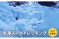 氷瀑スノートレッキング【体験チケット】体験 チケット 自然 北海道 日高町