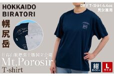 【日本百名山】幌尻岳記念Tシャツ 選べるサイズ S M L XL 選べる色 紺 白（紺 Lサイズ） 【 ふるさと納税 人気おすすめ ランキング Tシャツ シャツ 幌尻岳 山 記念Tシャツ 記念 日本百名山 お土産 ギフト 北海道 平取町 送料無料
 】 BRTJ023