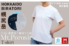 【日本百名山】幌尻岳記念Tシャツ 選べるサイズ S M L XL 選べる色 紺 白（白 Mサイズ） 【 ふるさと納税 人気おすすめ ランキング Tシャツ シャツ 幌尻岳 山 記念Tシャツ 記念 日本百名山 お土産 ギフト 北海道 平取町 送料無料
 】 BRTJ025